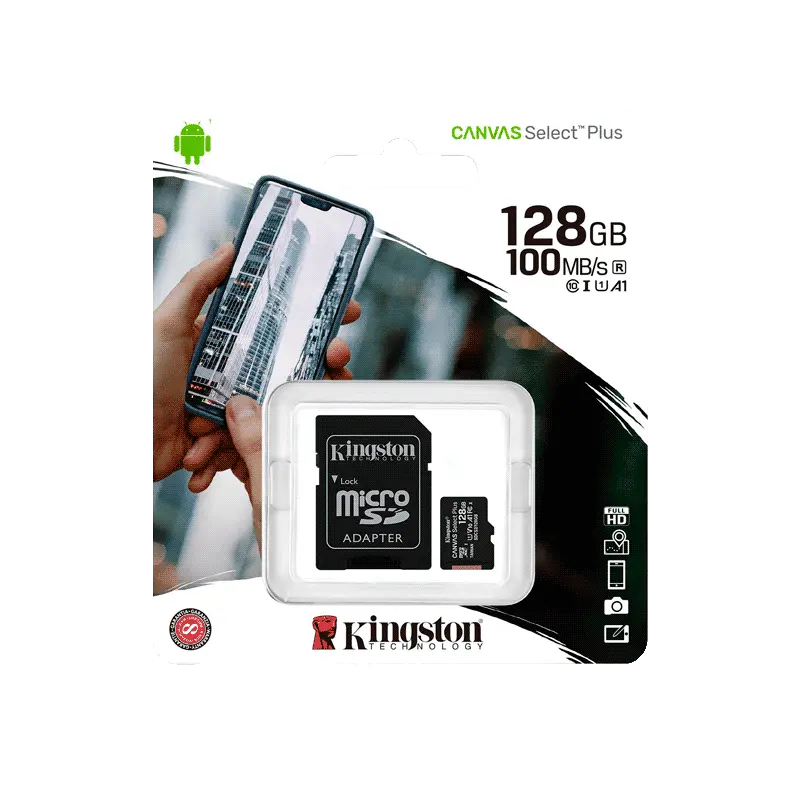 Kingston Canvas Select Plus 128GB microSD Card SDCS2/128GB